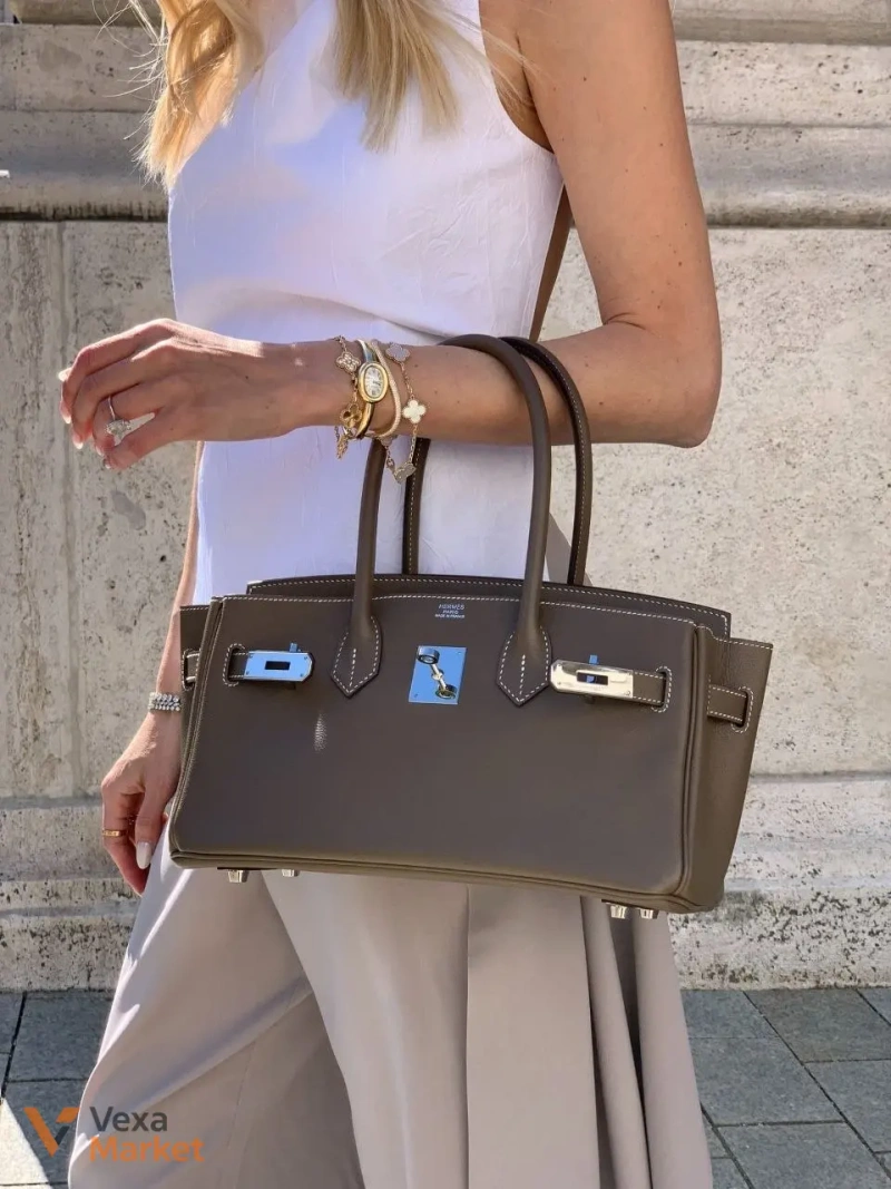Сумка Hermes Birkin 30 cm цвет Trench — фото 7