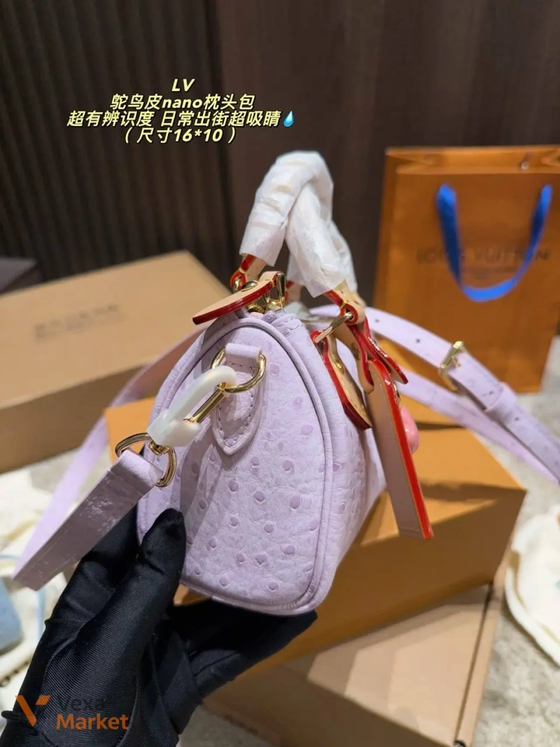 Сумка Louis Vuitton Speedy nano натуральна шкіра — фото 4