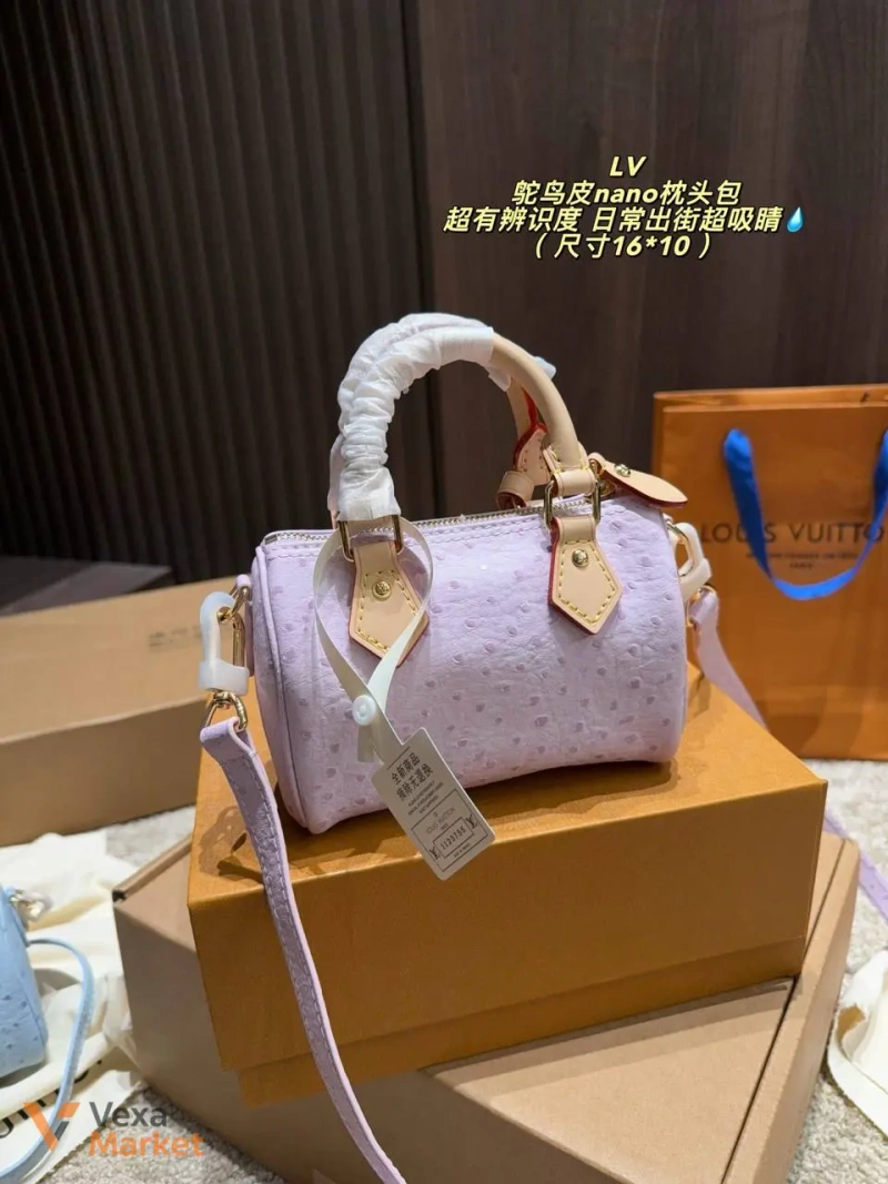 Сумка Louis Vuitton Speedy nano натуральна шкіра — фото 5