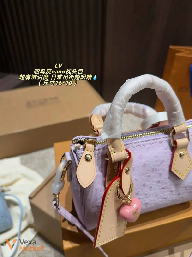 Сумка Louis Vuitton Speedy nano натуральна шкіра — фото 7