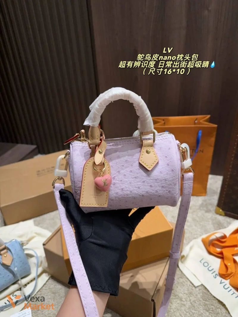 Сумка Louis Vuitton Speedy nano натуральна шкіра — фото 8