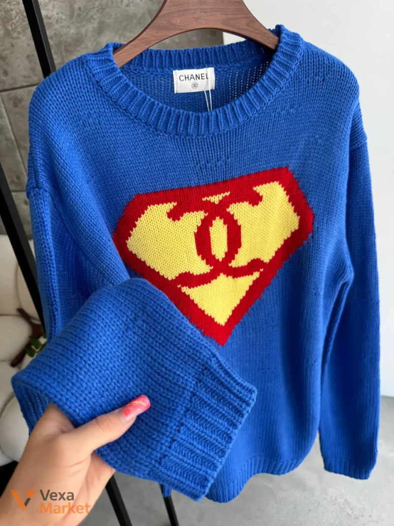 Светр Chanel з логотипом Супермена — фото 3