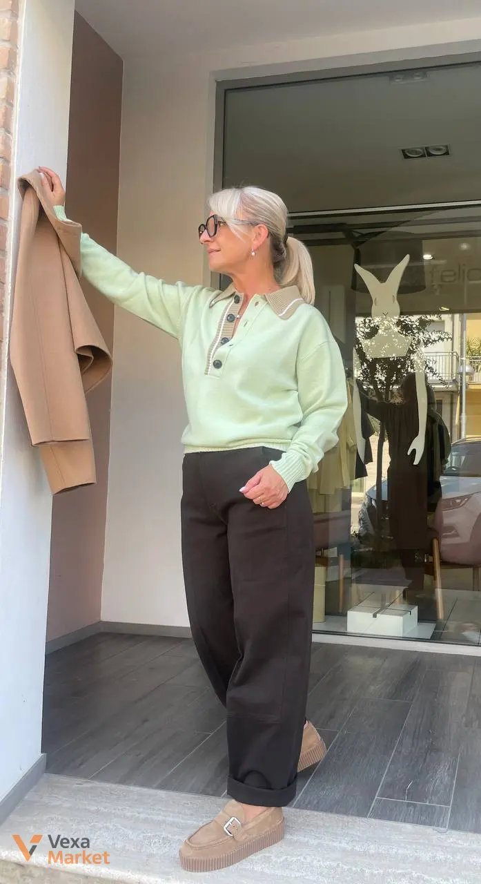 Светр Tela, Штани Tela, Куртка MaxMara Studio та Взуття MaxMara Weekend — фото 4