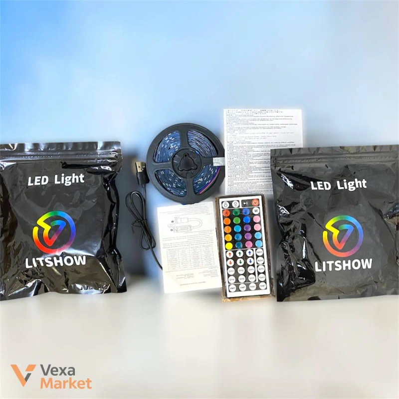 Світлодіодна RGB стрічка 10 метрів з USB — фото 2