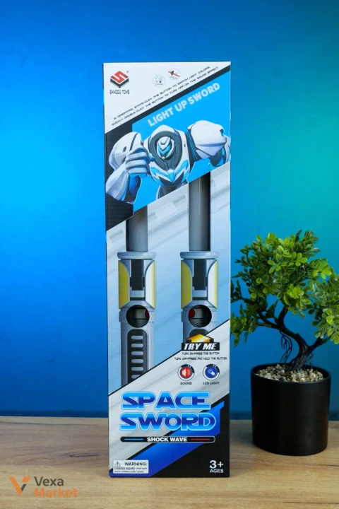 Світлові мечі Space Sword Shock Wave з звуковими ефектами та 7 режимами підсвічування