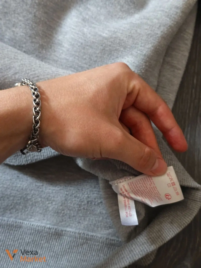 Світшот Lacoste сірий розмір M-L — фото 7