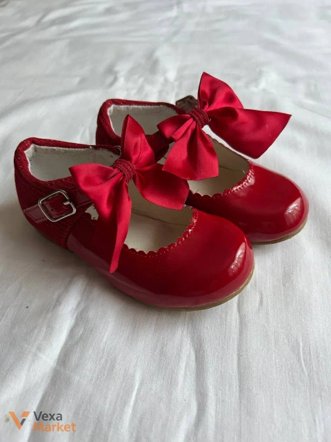 Святкові туфлі Sevva Red Patent Glitter Back Mary Jane
