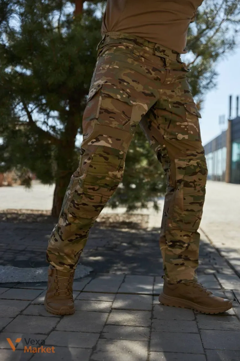 Тактические штаны KS Military рип-стоп с наколенниками — фото 2