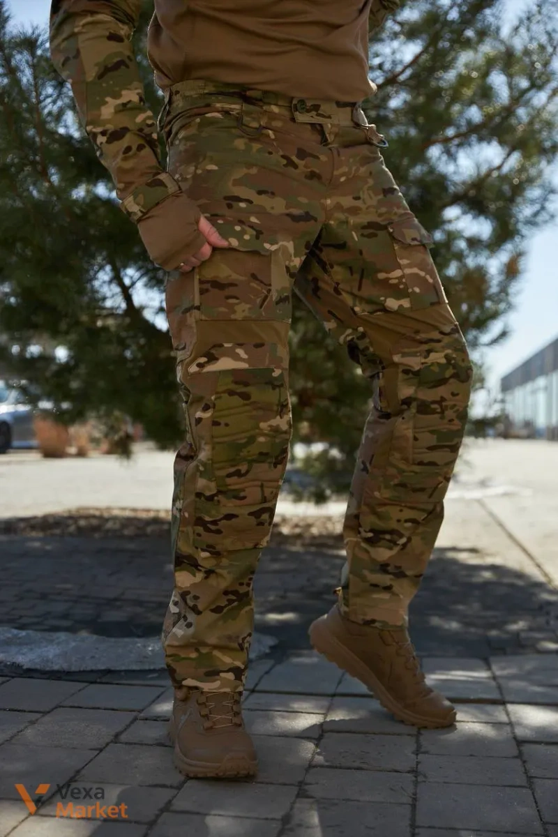 Тактические штаны KS Military рип-стоп с наколенниками — фото 3
