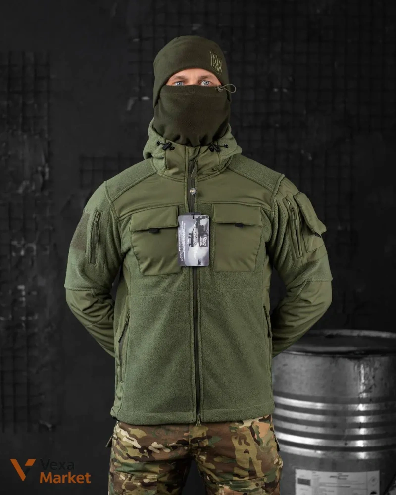 Тактична флісова куртка COMANDOS Combo Coyote / Multicam / Olive — фото 2