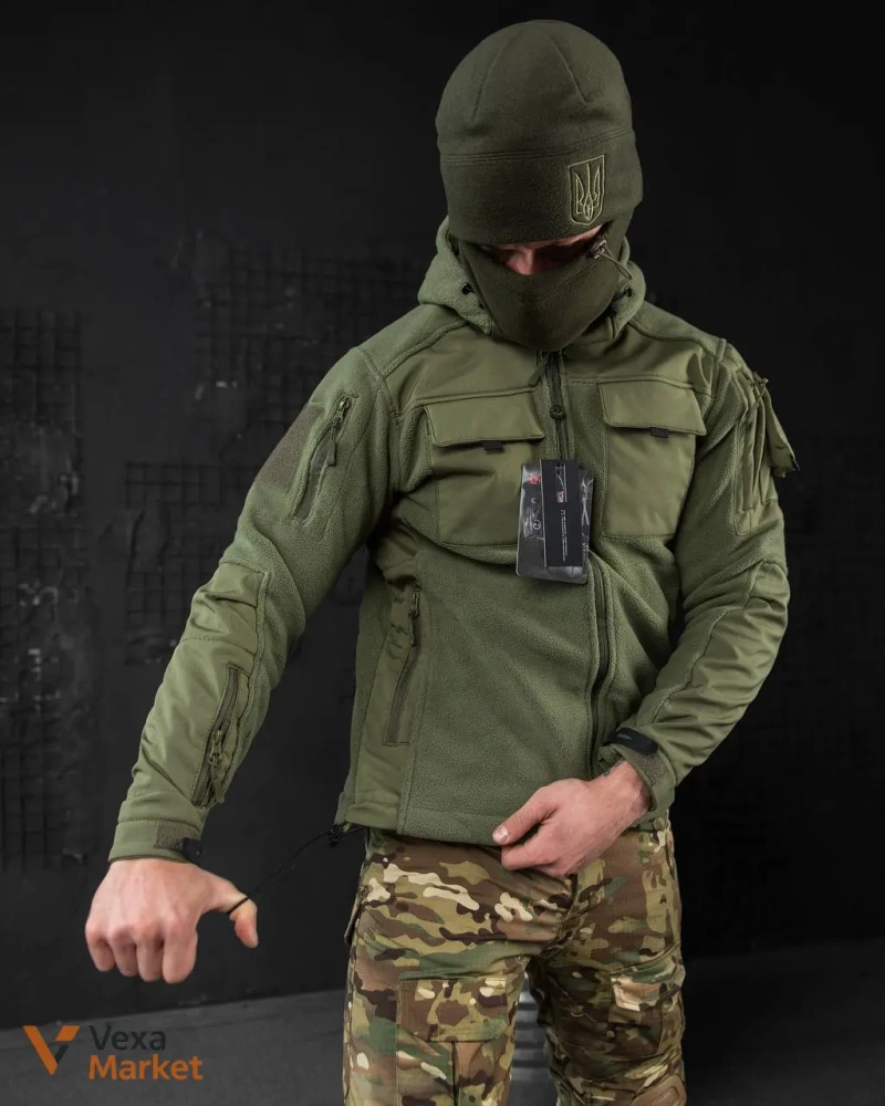 Тактична флісова куртка COMANDOS Combo Coyote / Multicam / Olive — фото 6