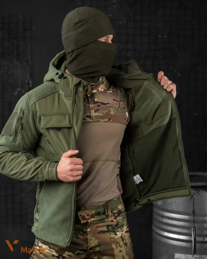 Тактична флісова куртка COMANDOS Combo Coyote / Multicam / Olive — фото 7