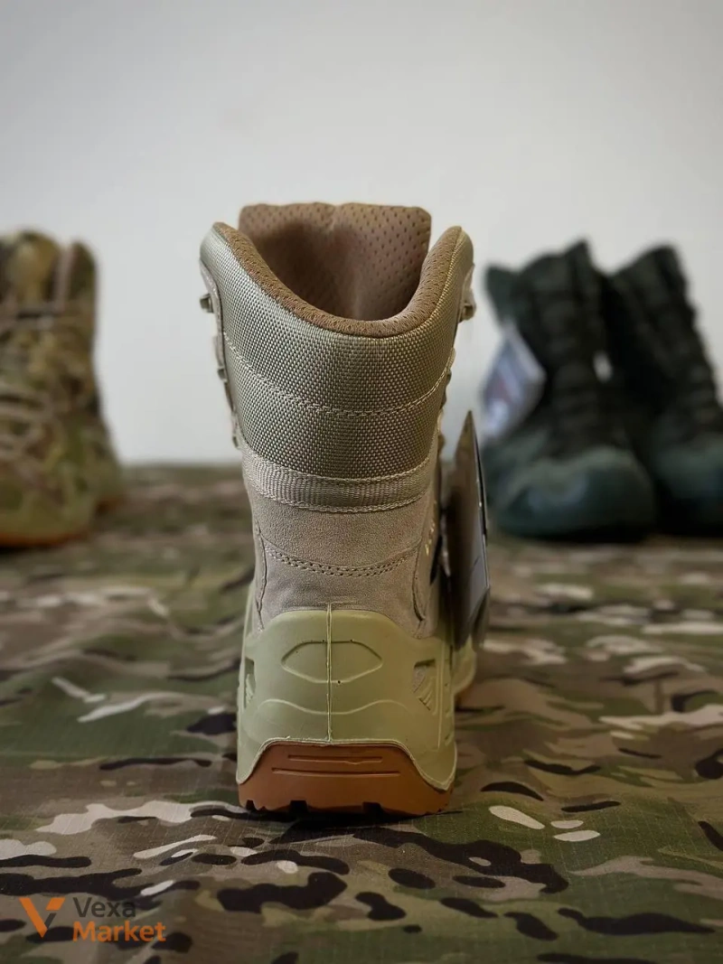 Тактичні черевики LOWA (копія) з натурального нубуку та Cordura, мембраною Gore-Tex — фото 6