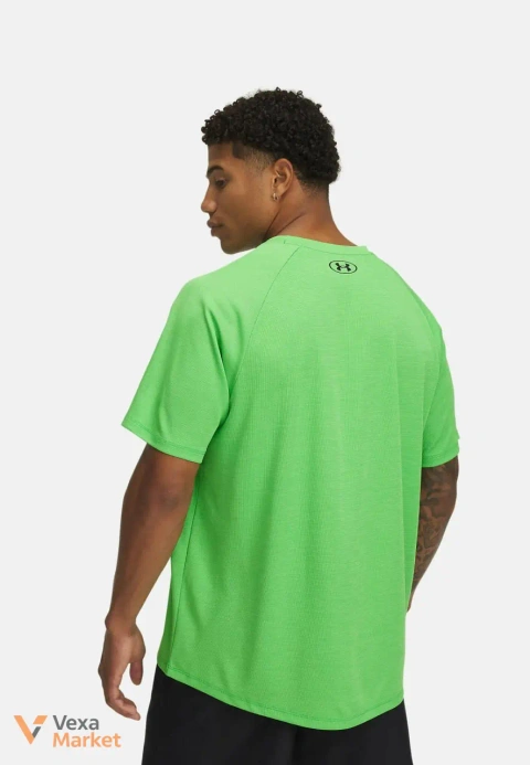 Tech Textured Short Sleeve Training Top - Green, Size M