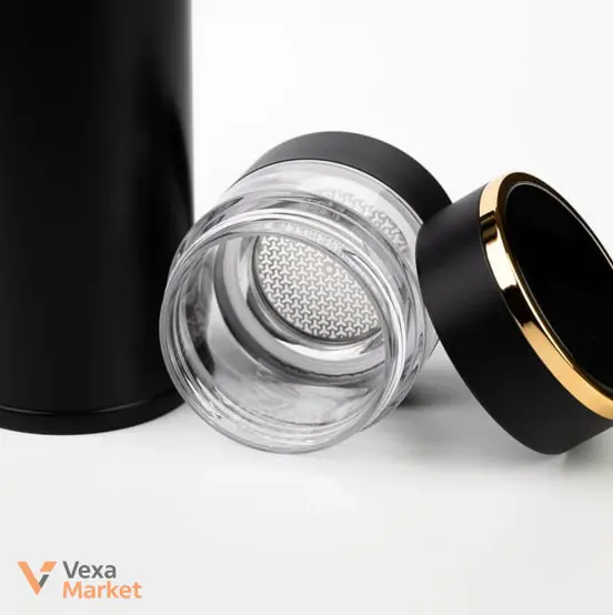 Термос Tea Thermos Black Heated 450 з цифровим індикатором температури 450 мл — фото 3