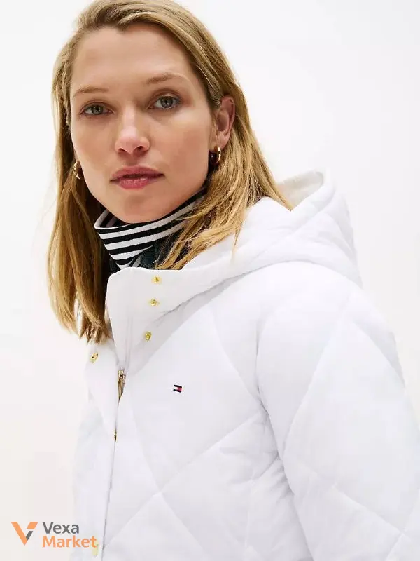 Tommy Hilfiger базова куртка біла — фото 3