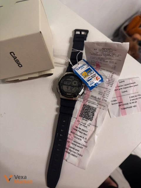 Цифровий наручний годинник Casio AE-1000W синій