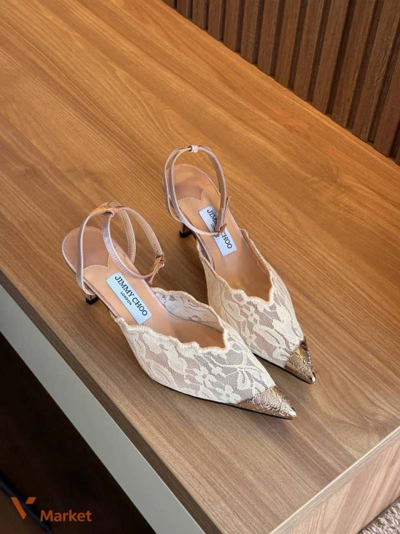 Туфлі Jimmy Choo жіночі мереживні — фото 9