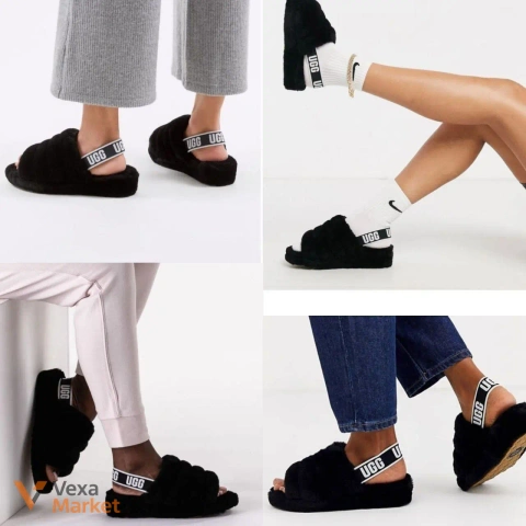 UGG тапочки жіночі чорні розмір 43