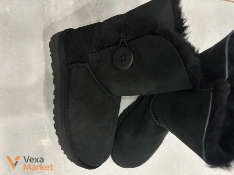 Ugg замшевые ботинки с мехом, стелька 23 см