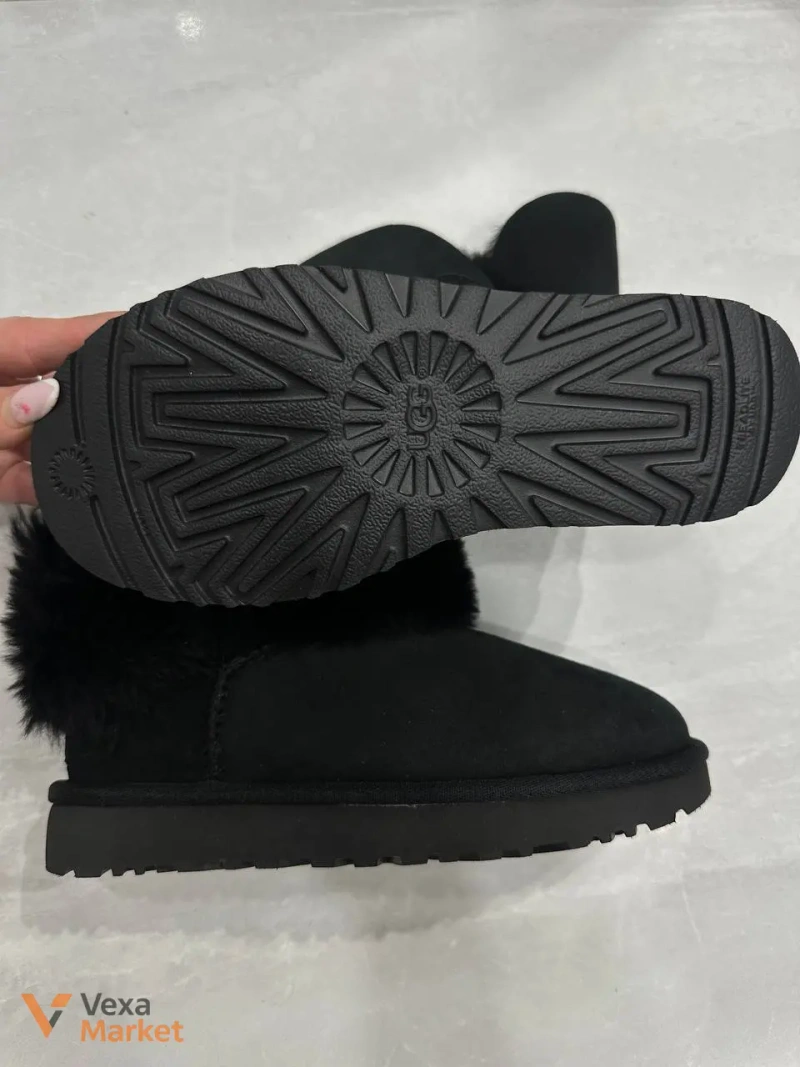 Ugg замшевые ботинки с мехом, стелька 23 см — фото 3