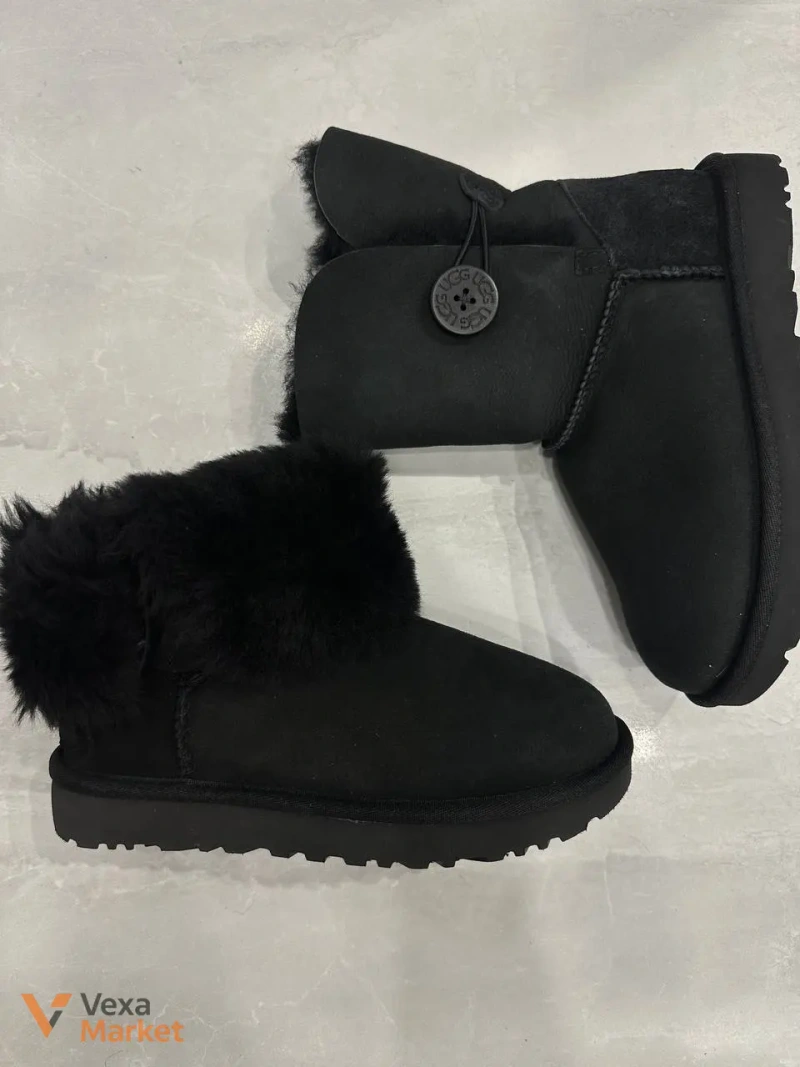Ugg замшевые ботинки с мехом, стелька 23 см — фото 4