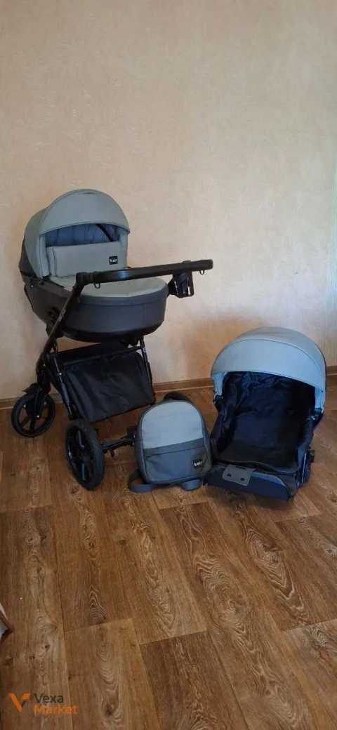 Універсальна коляска 2в1 KIWI BAIR PLUS в еко шкірі