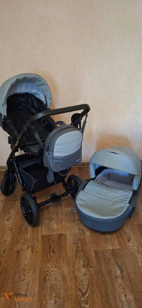 Універсальна коляска 2в1 KIWI BAIR PLUS в еко шкірі — фото 2