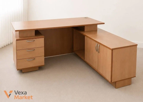 Великий стіл керівника з тумбами 160х70см