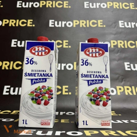 Вершки Mlekovita 36% 1000мл