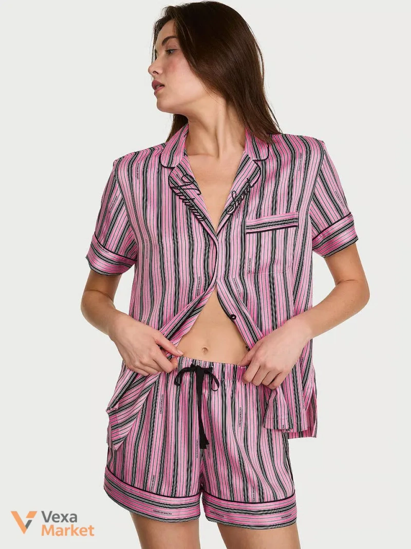Victoria's Secret Піжама сатинова жіноча — фото 3