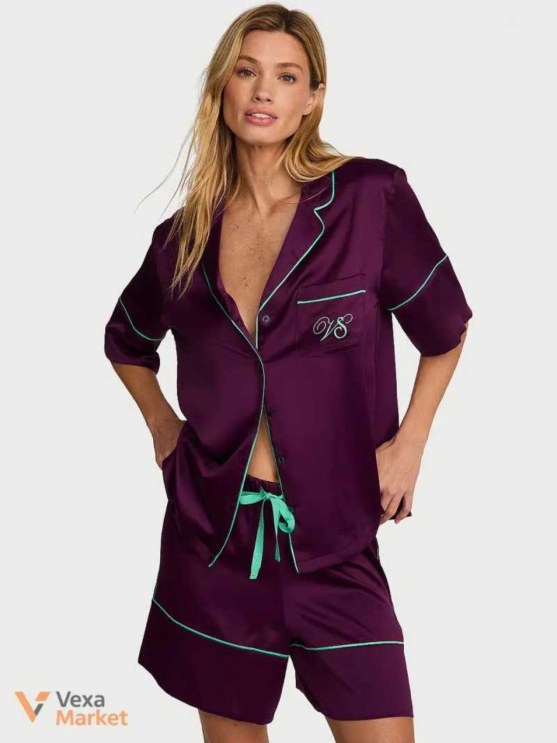 Victoria's Secret Піжама сатинова жіноча — фото 4