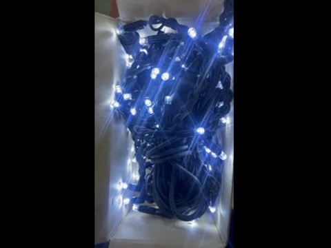 Гирлянда Штора LED 120 "Бурульки бахрома" Белая 5 м