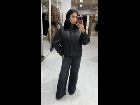 Дублянка з овчини мерино з покриттям silk