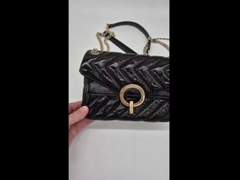 Сумка Sandro Paris шкіряна чорна