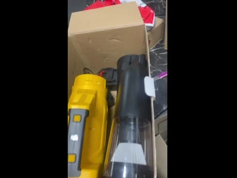 Портативний турбовентилятор-пилосос F035 з 2 акумуляторами 18V, 600W