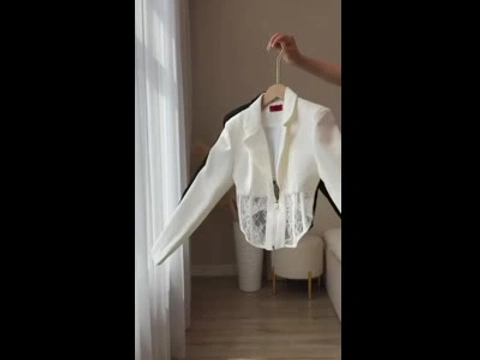Піджак з мереживом мод 1242