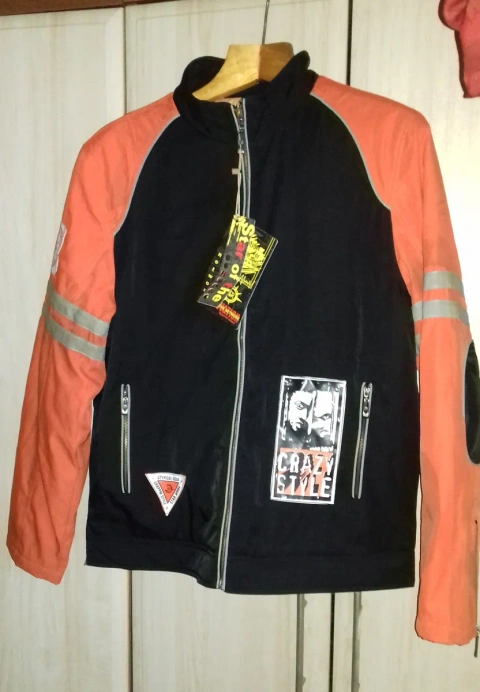 Винтажная мотоциклетная куртка / Vintage moto jacket / Cyber Y2K