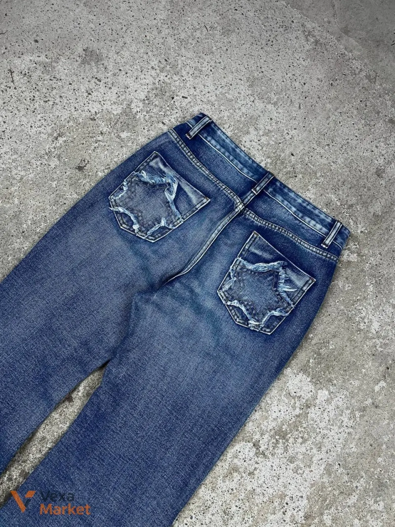 Вінтажні джинси bootcut у японському стилі Y2K — фото 4