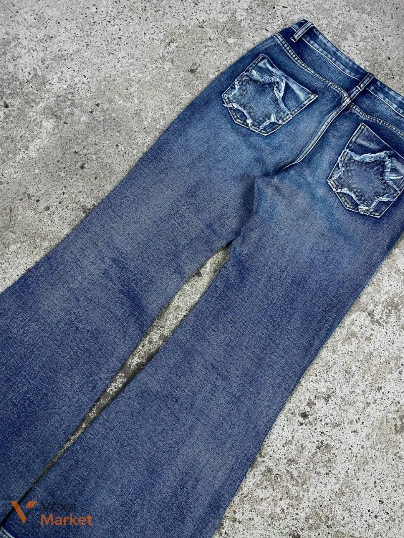 Вінтажні джинси bootcut у японському стилі Y2K — фото 6
