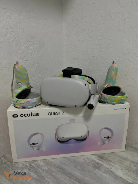 VR-шолом Meta Quest 2 128GB + Elite Strap, павербанк, чохли