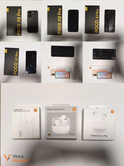Xiaomi 90W, POCO X8 Pro, POCO X7 Pro, Redmi Note 10 Pro, Redmi Buds