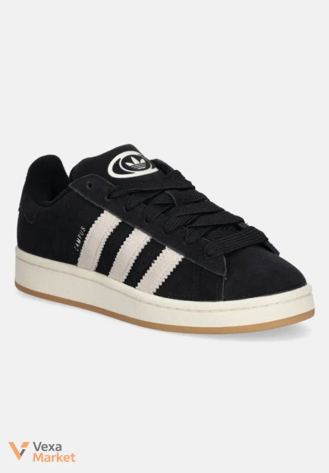 Замшеві кросівки Adidas Campus чорні