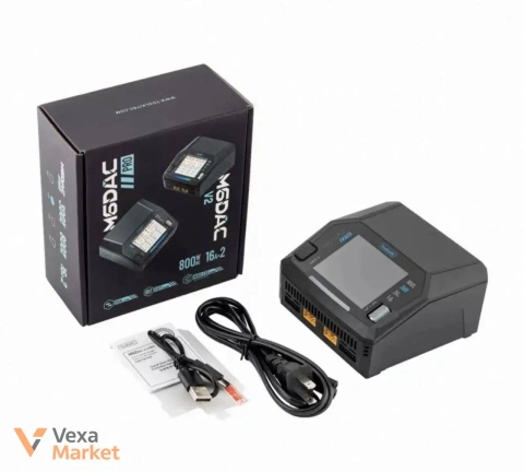 Зарядний пристрій ToolkitRC M6DAC V2 800W 16A×2 для дронів 1-6S