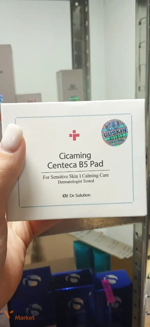 Заспокійливі педи CU Dr. Solution Cicaming Centeca B5 Pad з центеллою та пантенолом, 80 шт