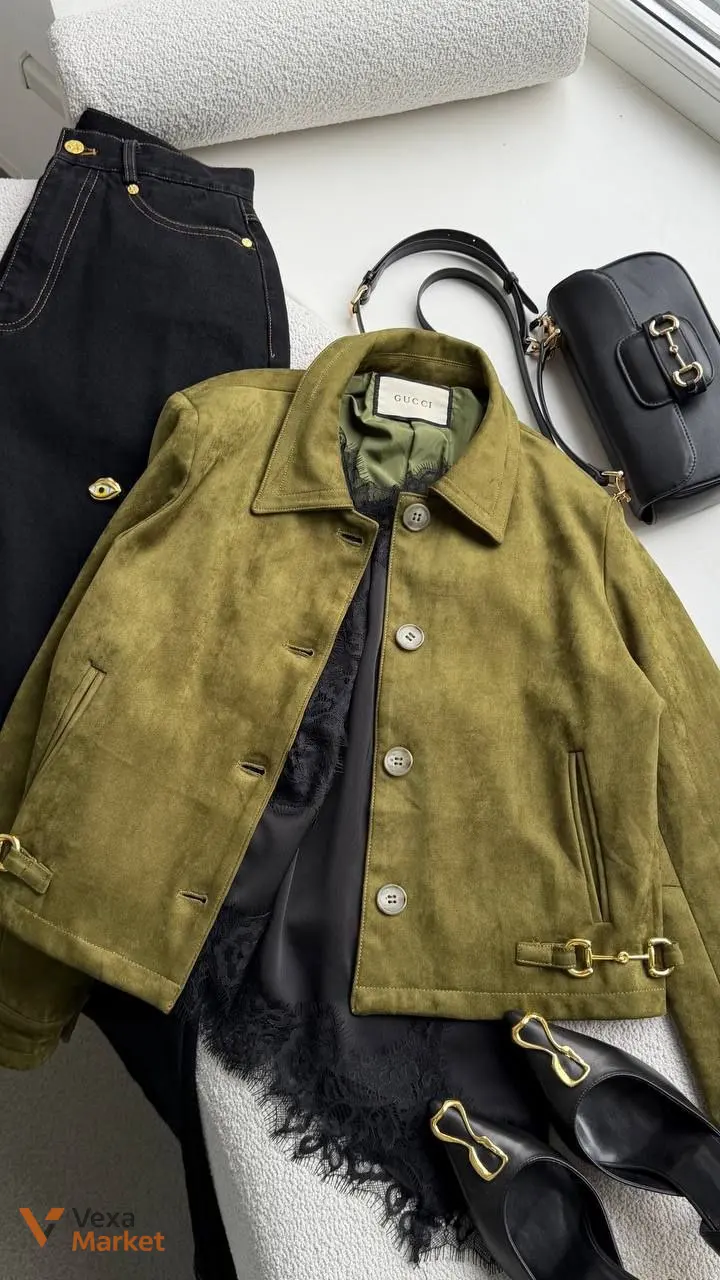 Жакет GUCCI хакі — фото 4