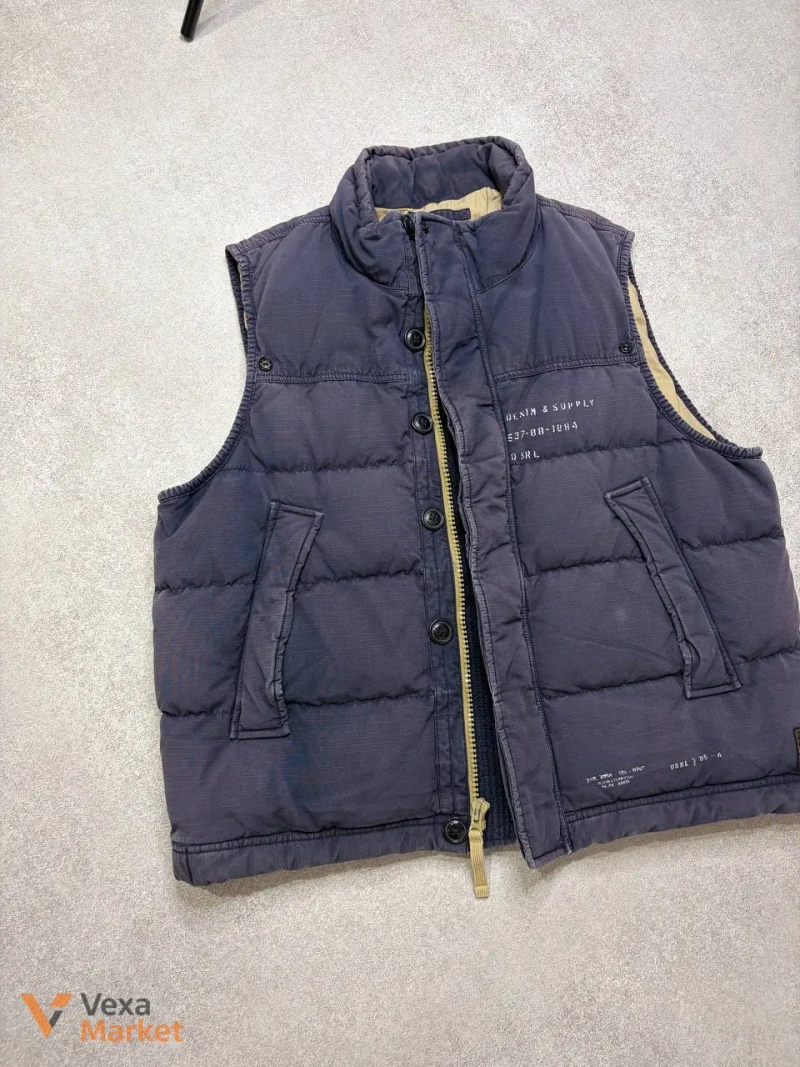 Жилет Ralph Lauren Denim & Supply Military Distressed Down Vest Jacket XL — фото 4