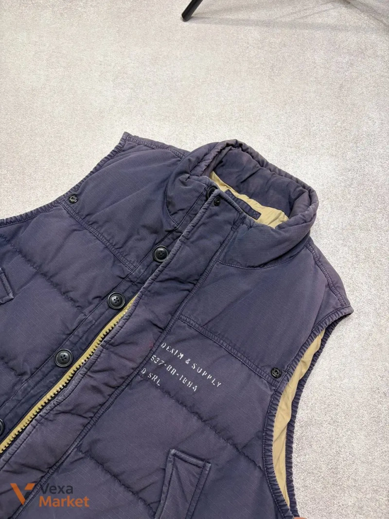 Жилет Ralph Lauren Denim & Supply Military Distressed Down Vest Jacket XL — фото 6