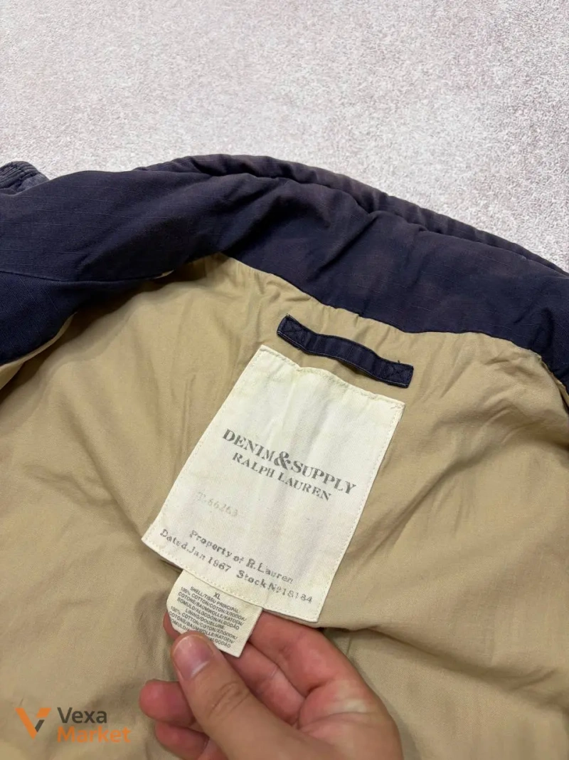 Жилет Ralph Lauren Denim & Supply Military Distressed Down Vest Jacket XL — фото 7