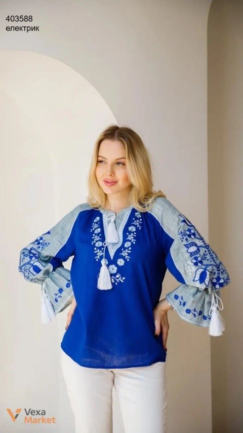 Жіноча вишиванка з льону